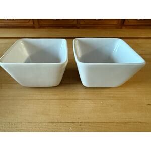 Simple Additions Pampered Chef Small Square Bowls 4 1/2"